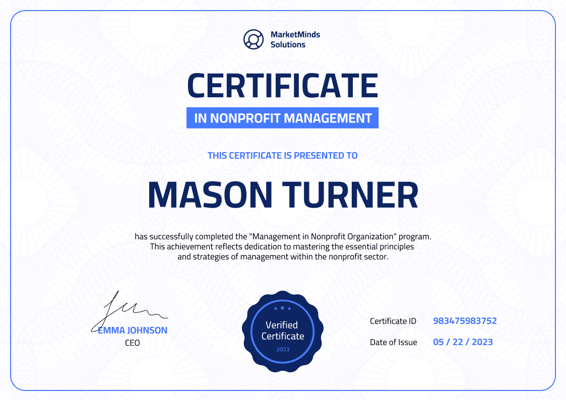 Free Nonprofit Certificate Templates - Download & Edit