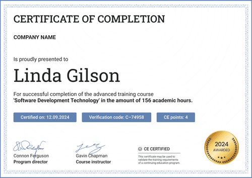 Continuing Education (CE) Certificate Templates - Free to Edit - Certifier