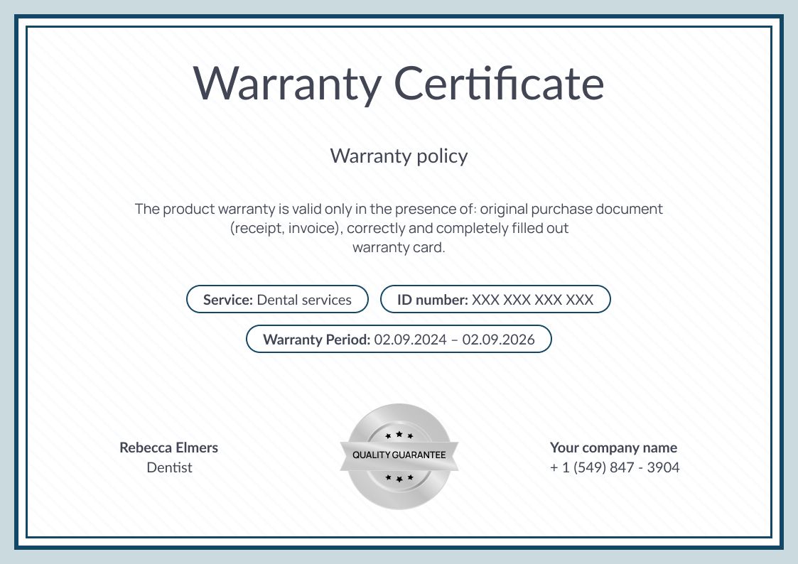 Free Warranty Certificate Templates Download and Customize Free Warranty Certificate Templates Download and Customize
