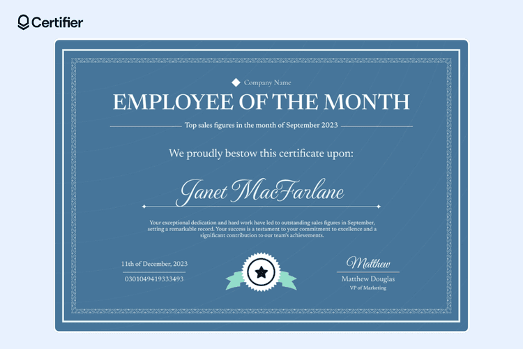Image 3 for Employee Certificate Of Service Template