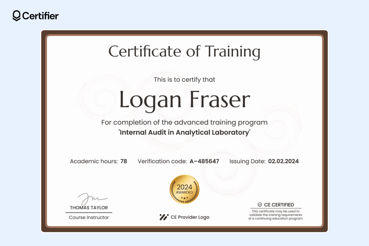 25 Free Training Certificate Templates