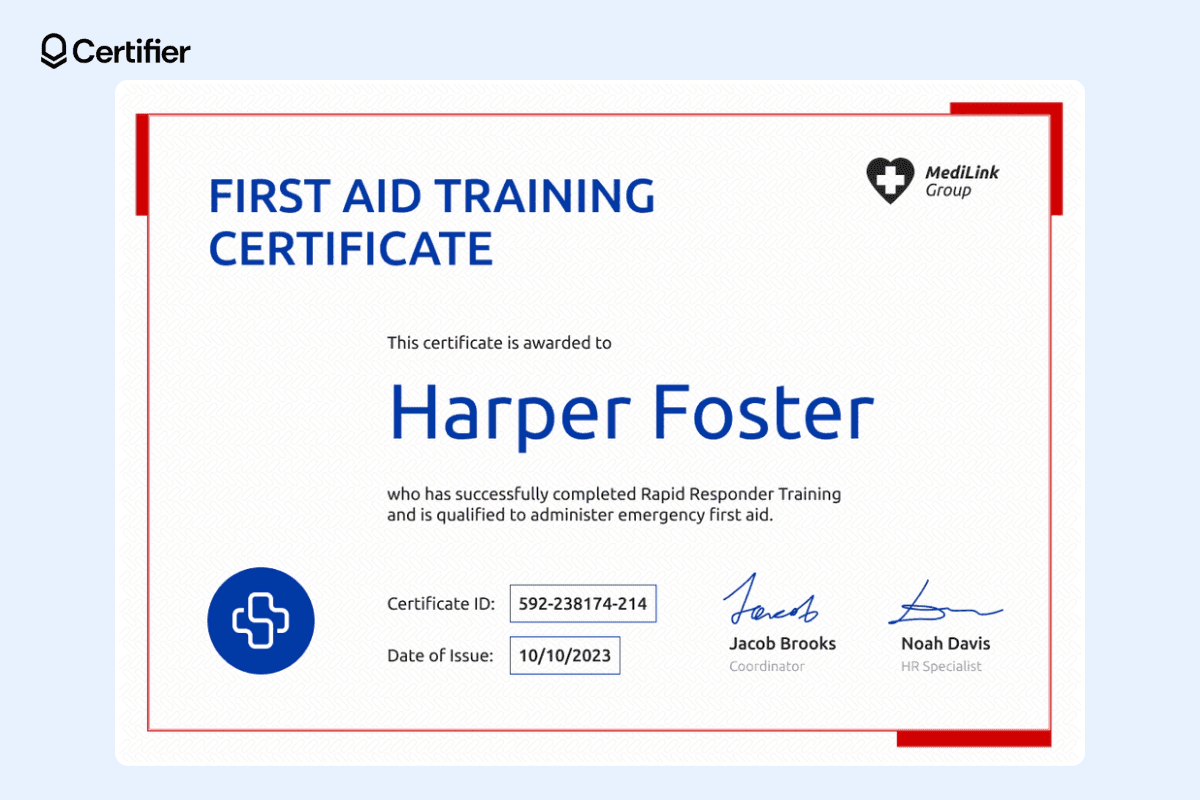 25 Free Training Certificate Templates