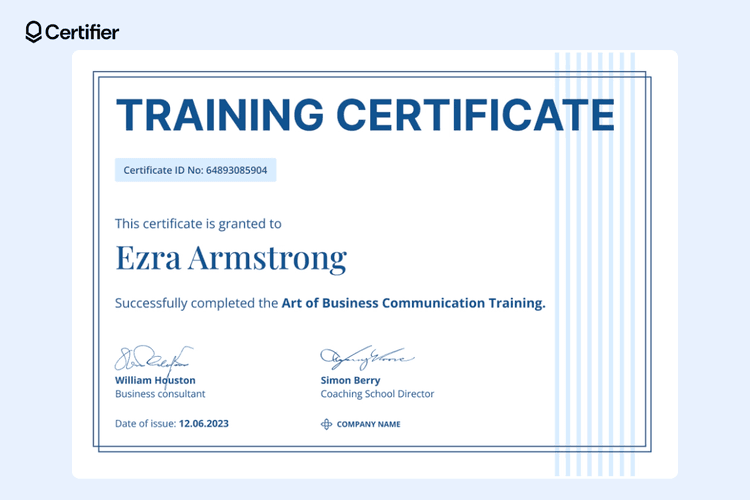 25 Free Training Certificate Templates