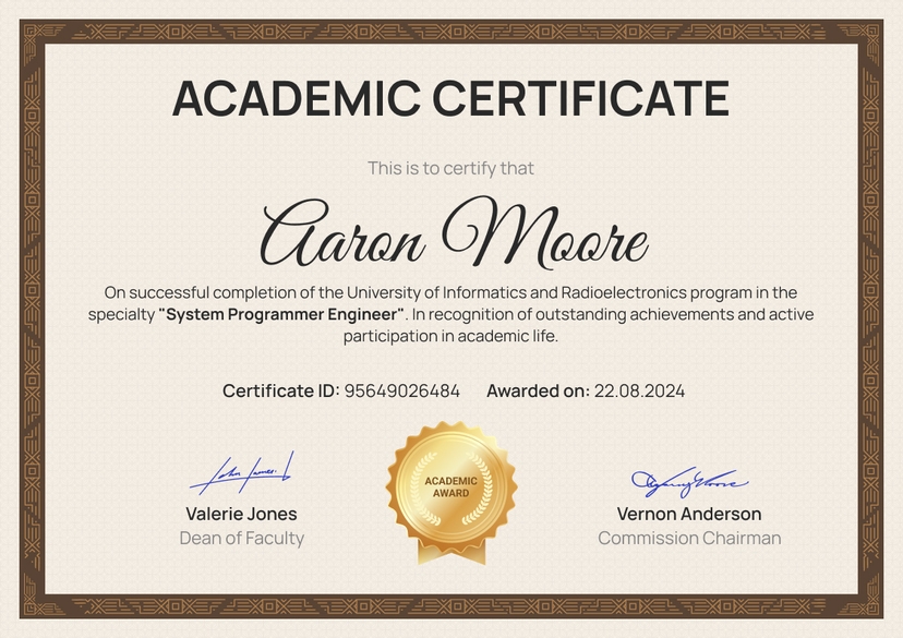 Academic Certificate Templates - Free to Download - Certifier