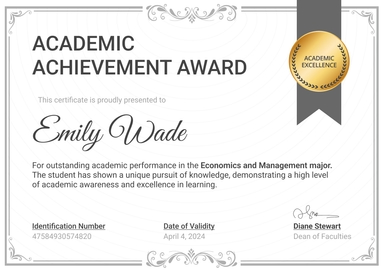 Academic Certificate Templates - Free to Download - Certifier