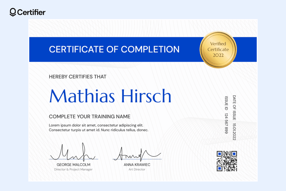 42 Free PowerPoint Certificate Templates
