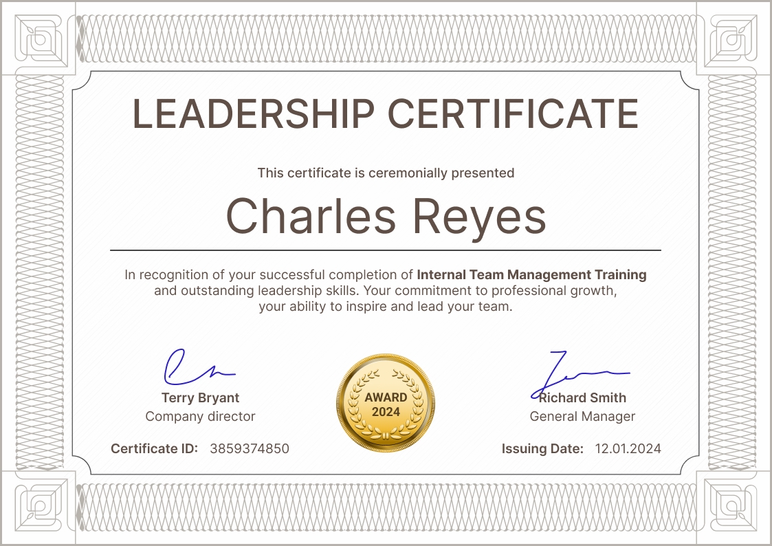 Leadership Certificate Templates - Free to Customize - Certifier