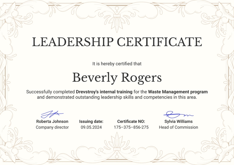 Leadership Certificate Templates - Free to Customize - Certifier