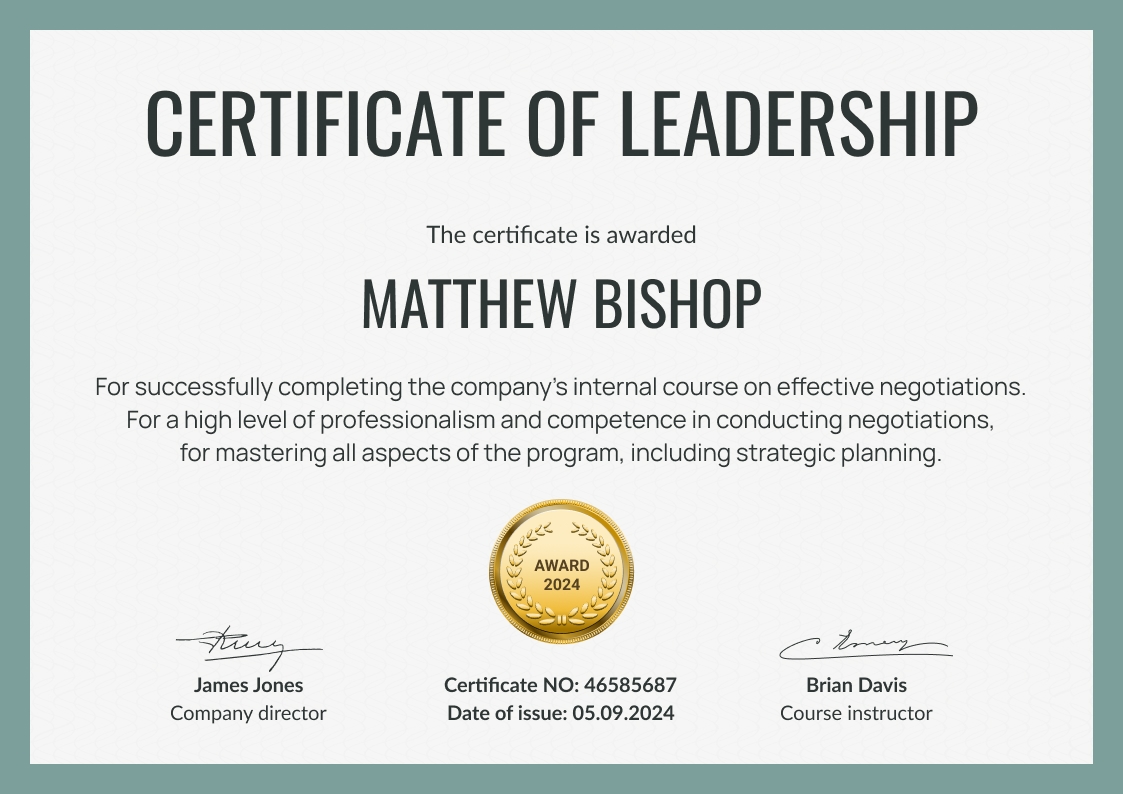 Leadership Certificate Templates - Free to Customize - Certifier