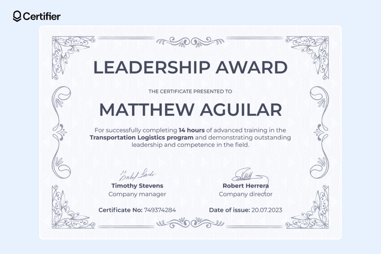 15 Leadership Certificates Templates