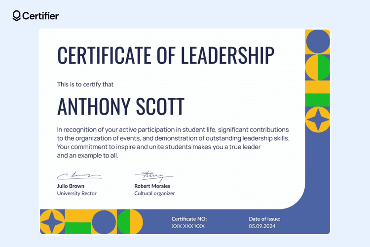 15 Leadership Certificates Templates