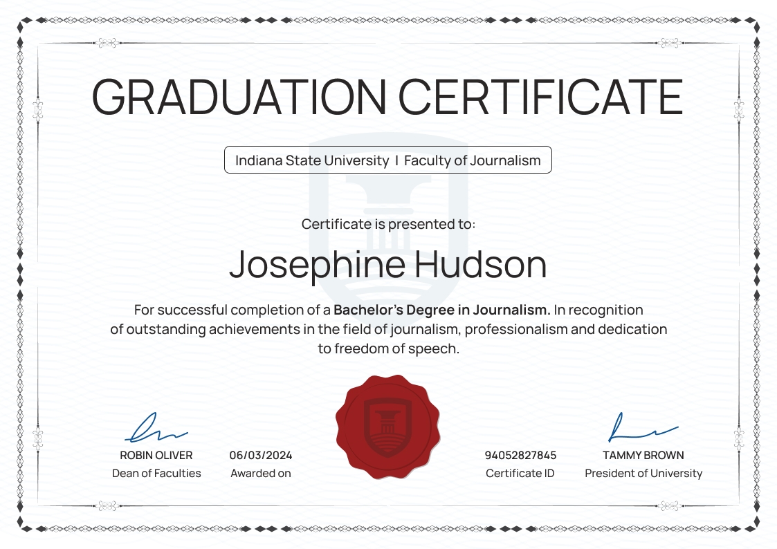 Graduation Certificate Templates - Free to Download