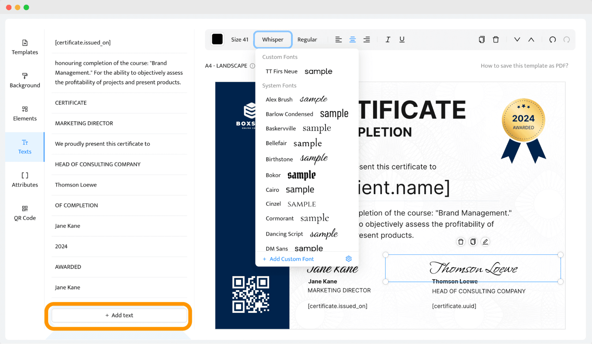 Completion Font How to Create a Certificate of Completion?