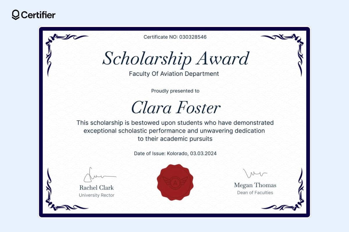 15 Free Scholarship Certificate Templates to Download 15 Free Scholarship Certificate Templates to Download