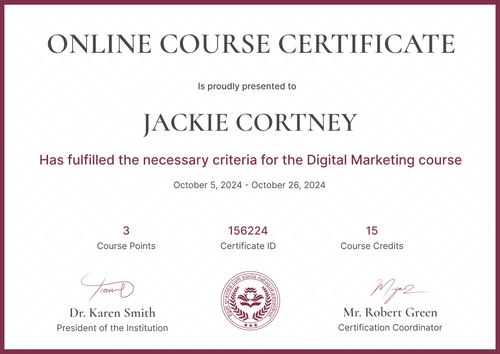 Guidebook For Course Cert Free Course Certificate Templates – Edit and Download Now