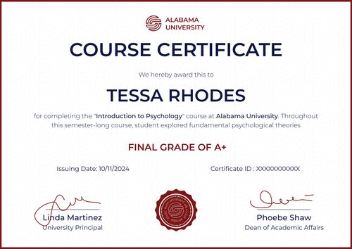 Guidebook For Course Cert Free Course Certificate Templates – Edit and Download Now