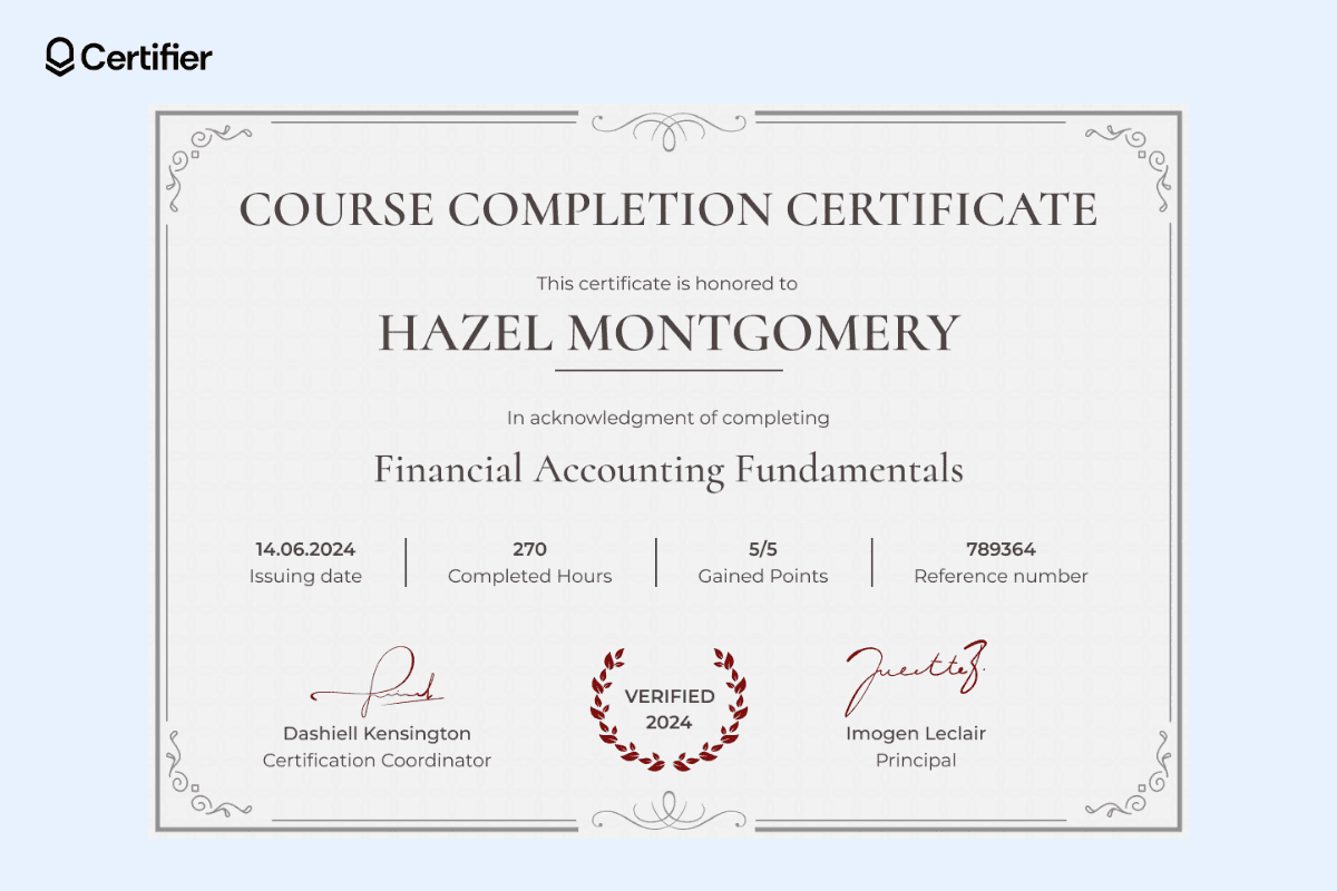 15 Course Certificate Templates to Get for Free