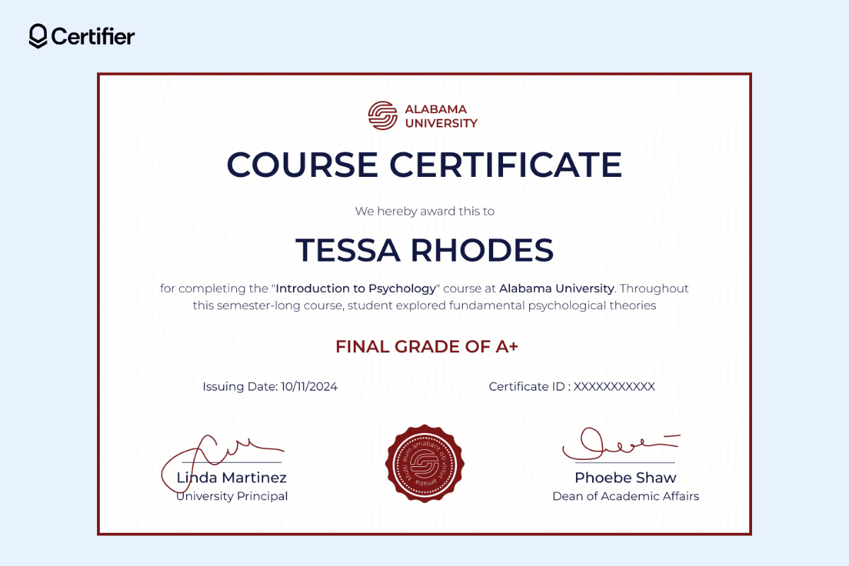 15 Course Certificate Templates to Get for Free
