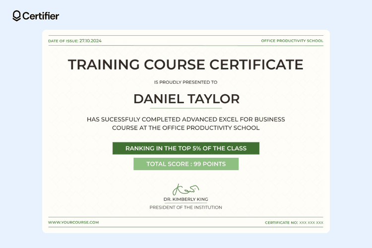 Api Course Certificate Template 15 Course Certificate Templates to Get for Free