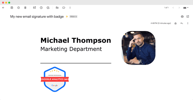 How to Add Badge to Email Signature? (Tutorial)