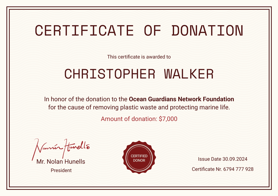 Image 7 for Donation Certificate Template