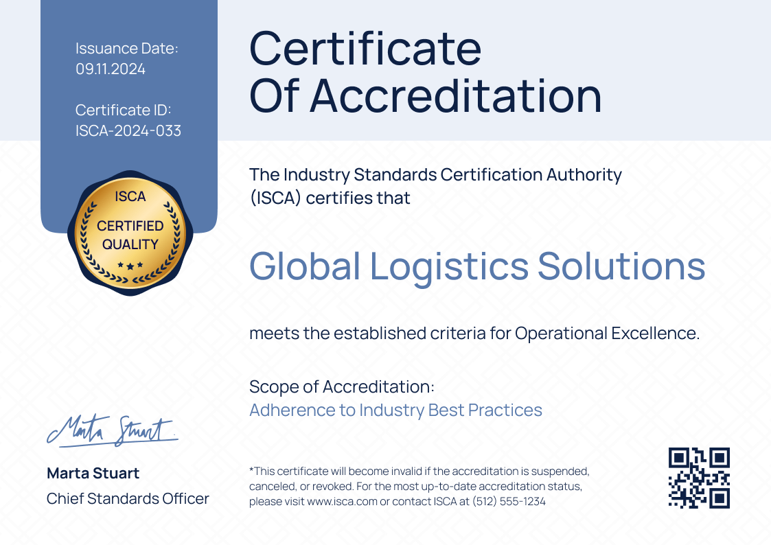 Free and Professional Accreditation Certificate Templates to Edit