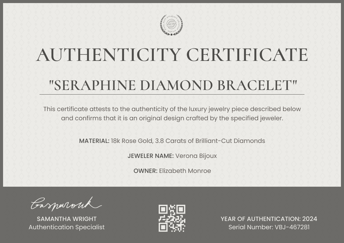 Authenticity Code Authenticity Certificate Templates – Free & Customizable