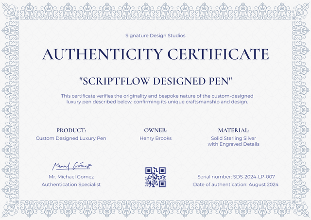 Authenticity Code Authenticity Certificate Templates – Free & Customizable
