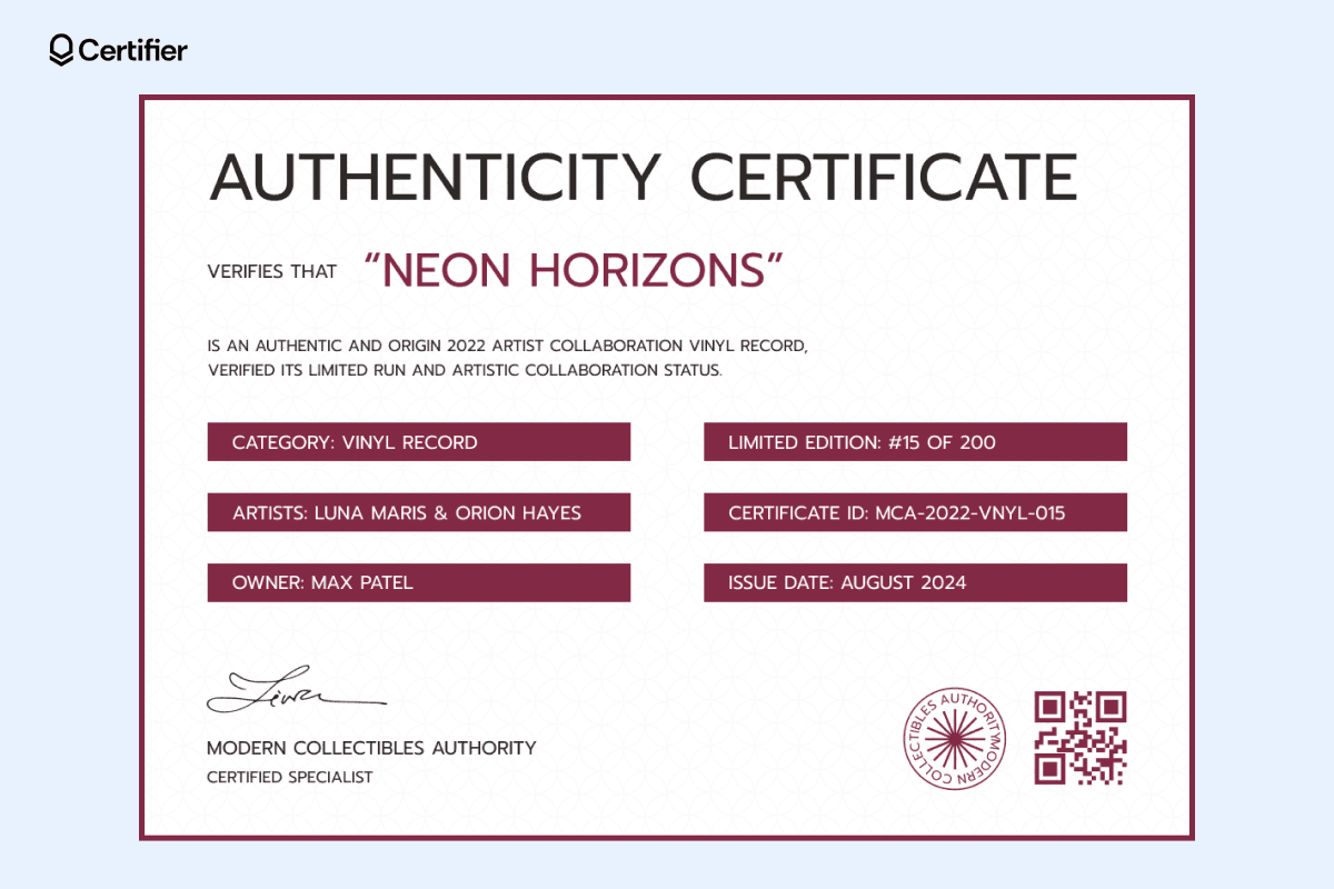 15 Authenticity Certificate Templates to Customize