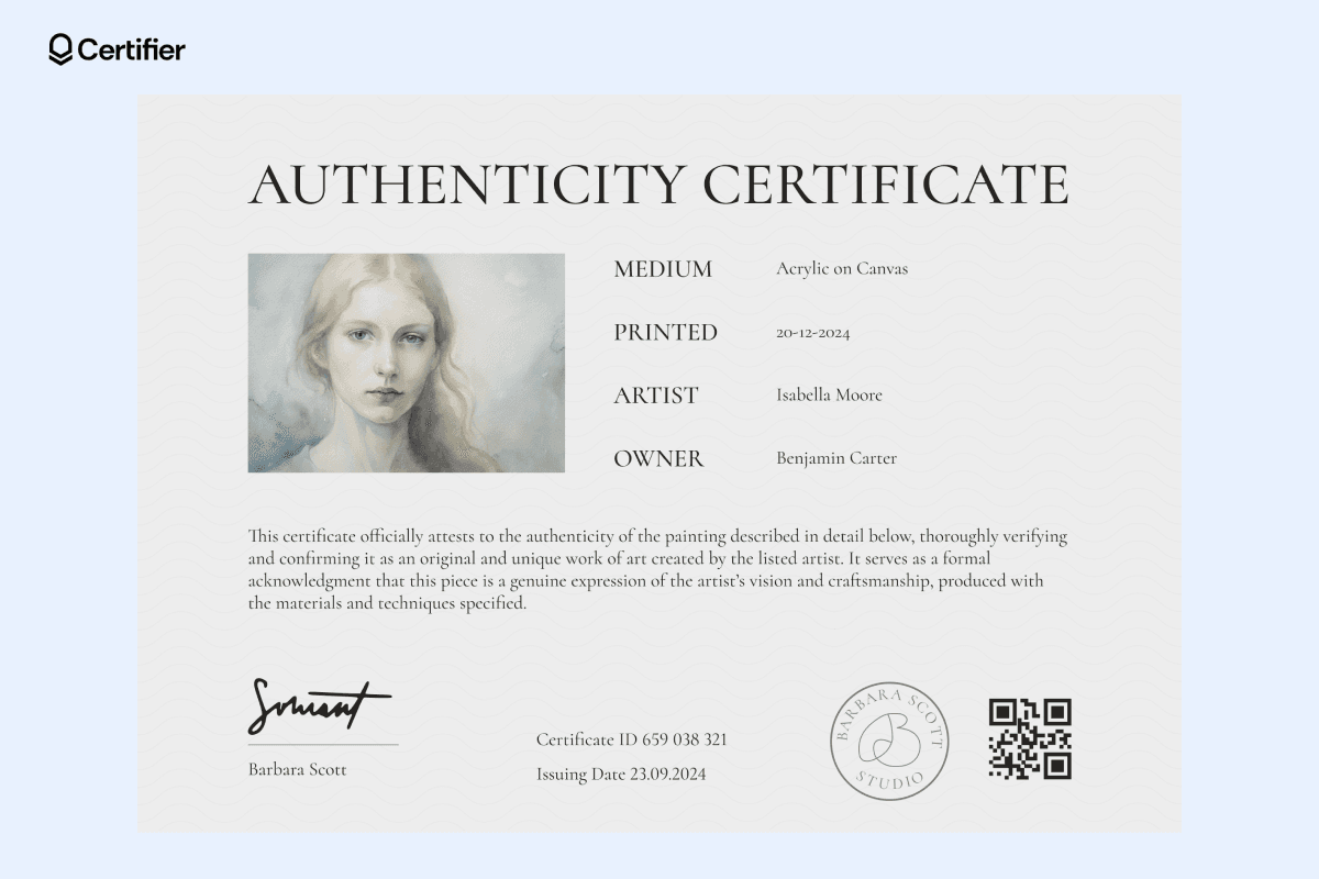 15 Authenticity Certificate Templates to Customize