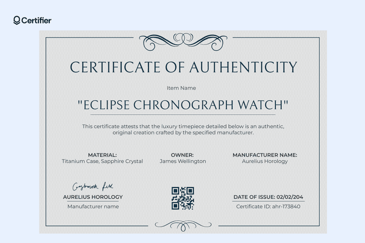 15 Authenticity Certificate Templates to Customize