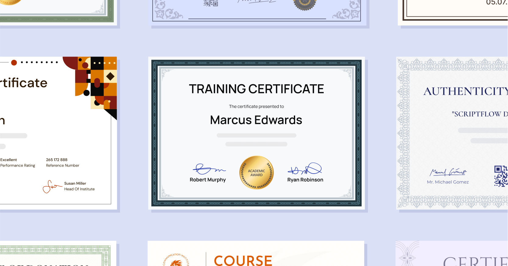 25+ Free Certificate Examples to Get You Started