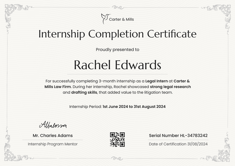 Internship Certificate Templates - Free to Customize & Download