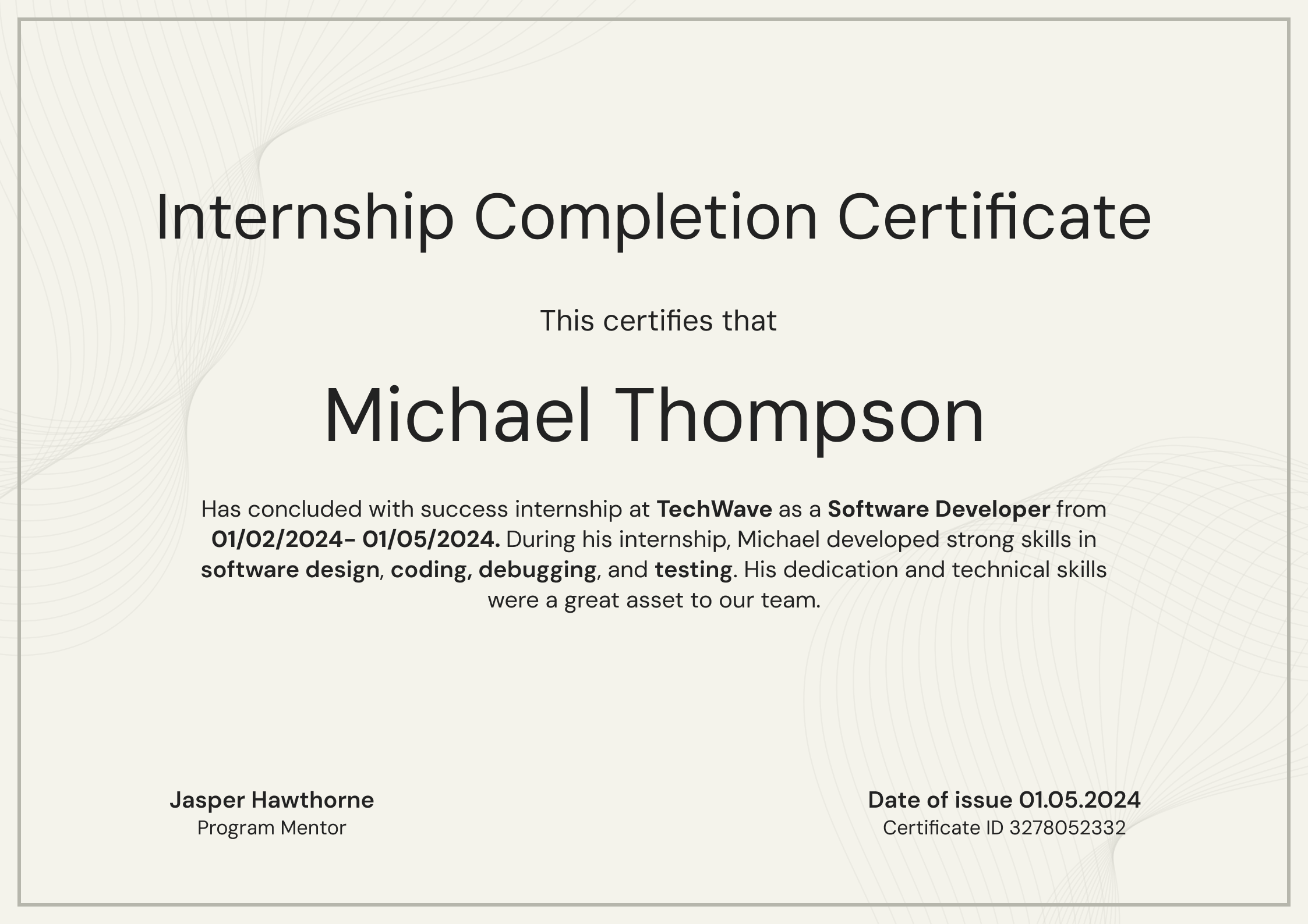 Internship Certificate Templates - Free to Customize & Download
