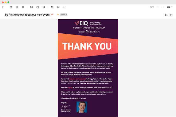 Post-Event Thank You Email: Top Tips, Templates, Insights (2024)