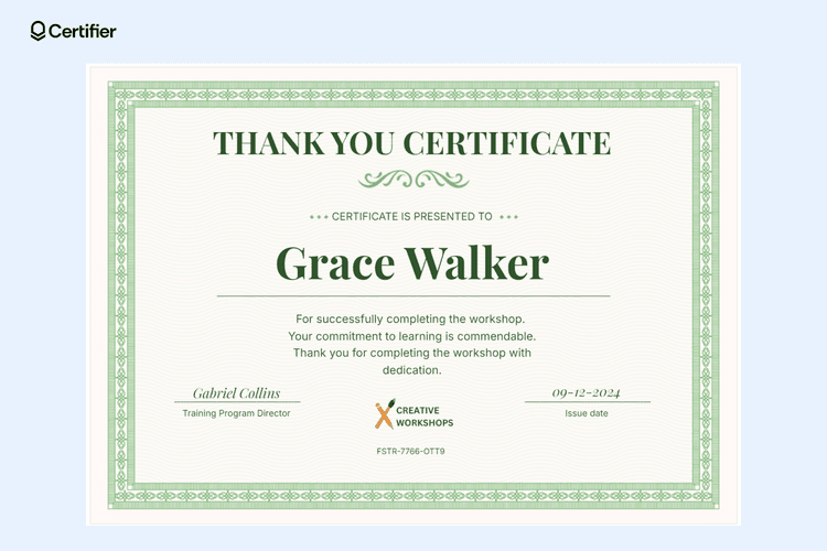 15 Thank You Certificate Templates to Customize