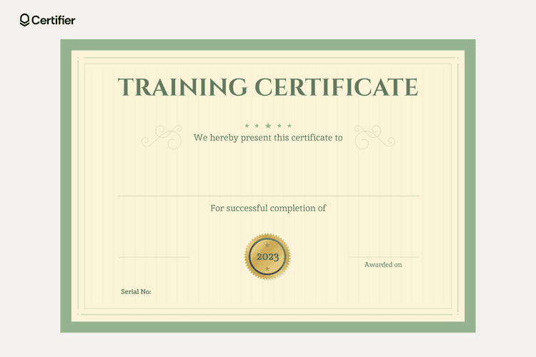 Blank Certificate Templates to Fill Out