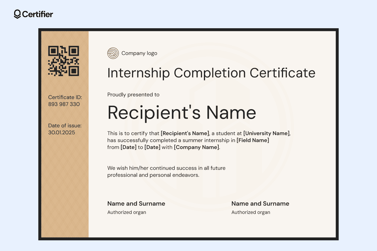 15 Internship Certificate Templates to Edit
