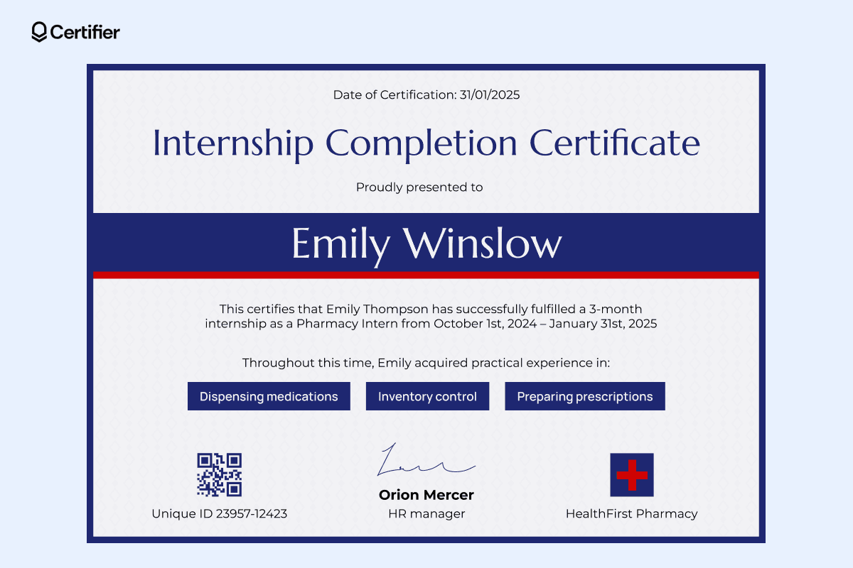 15 Internship Certificate Templates to Edit