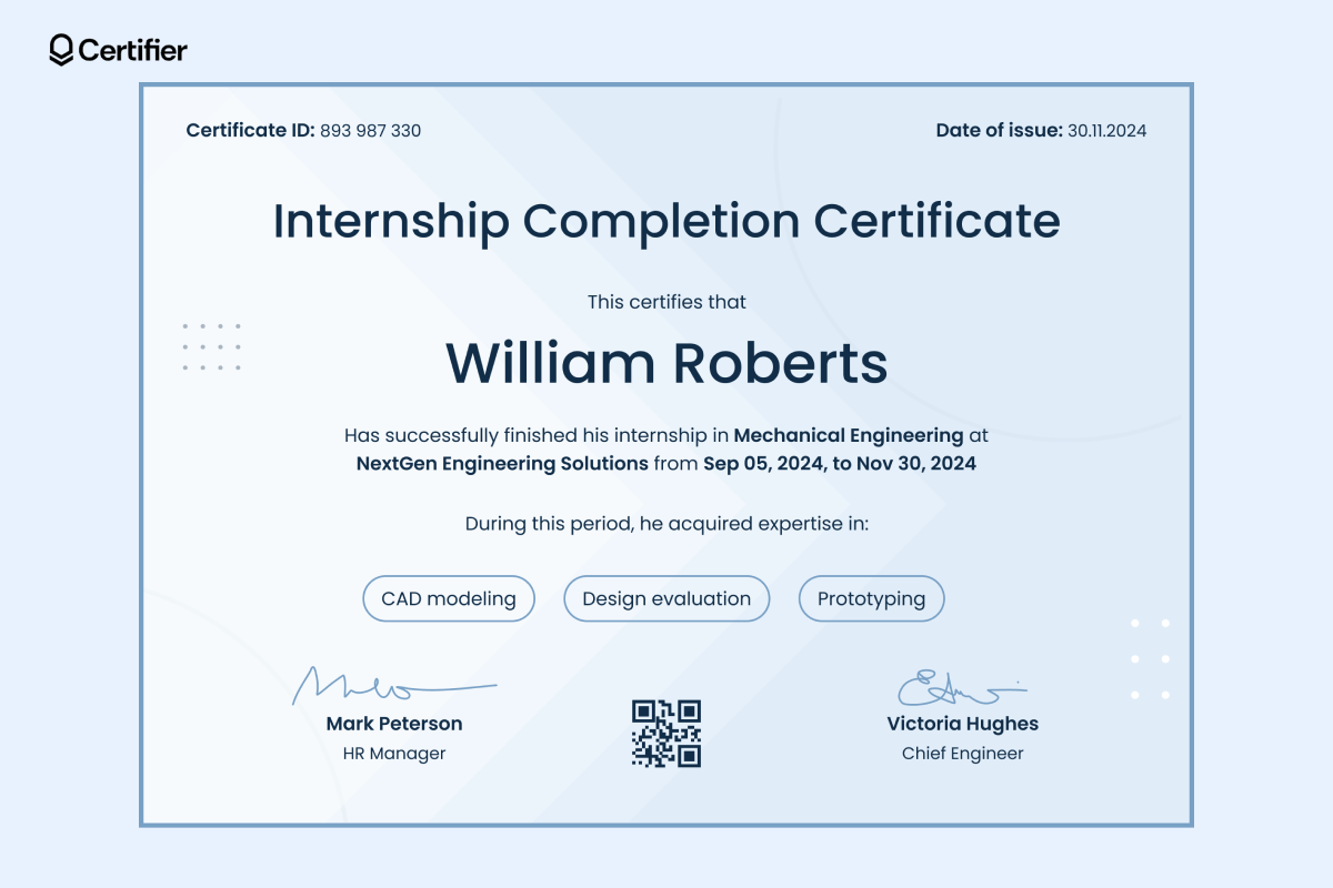 Internship Names 15 Internship Certificate Templates to Edit