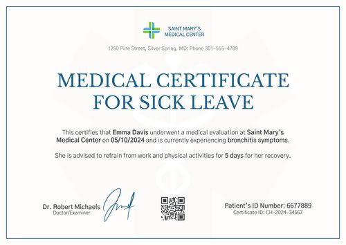 Med Cert Layout Medical Certificate Templates - Free to Customize & Download