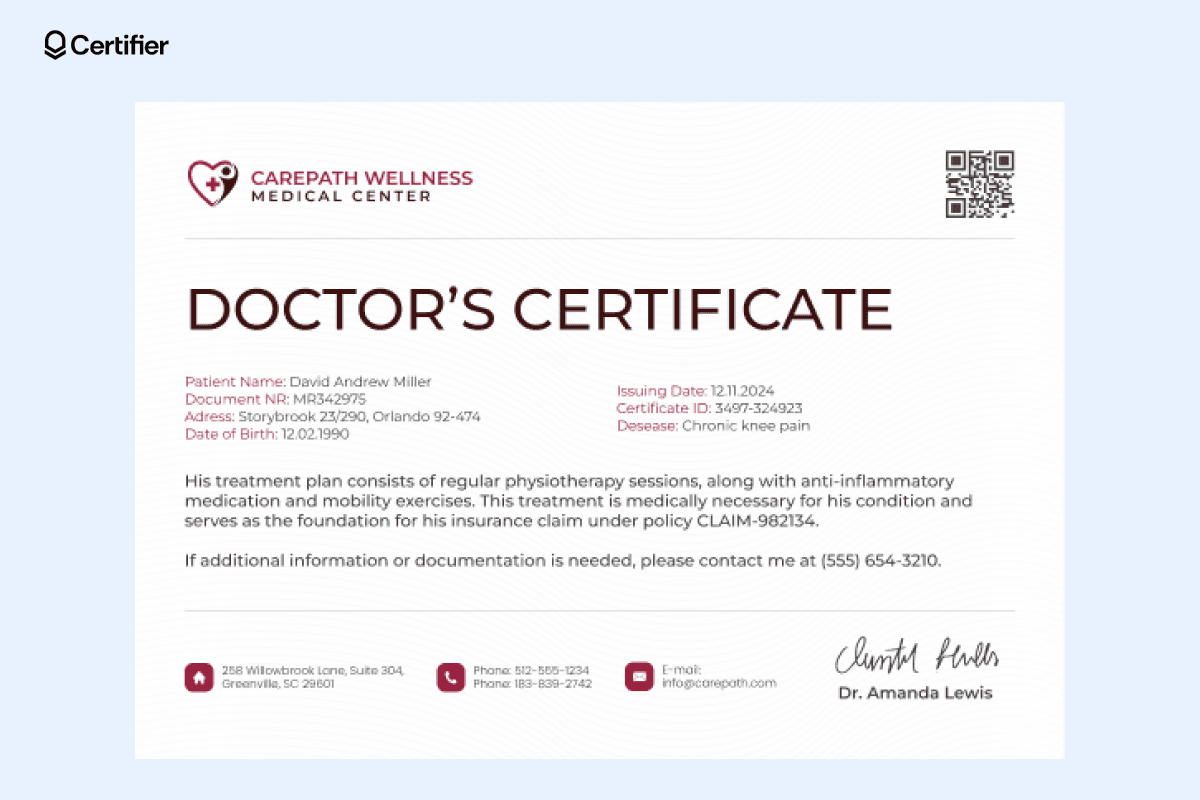 15 Medical Certificate Templates to Download
