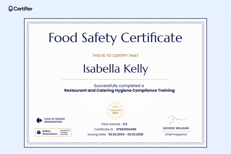 15 Safety Training Certificate Template Examples To Edit
