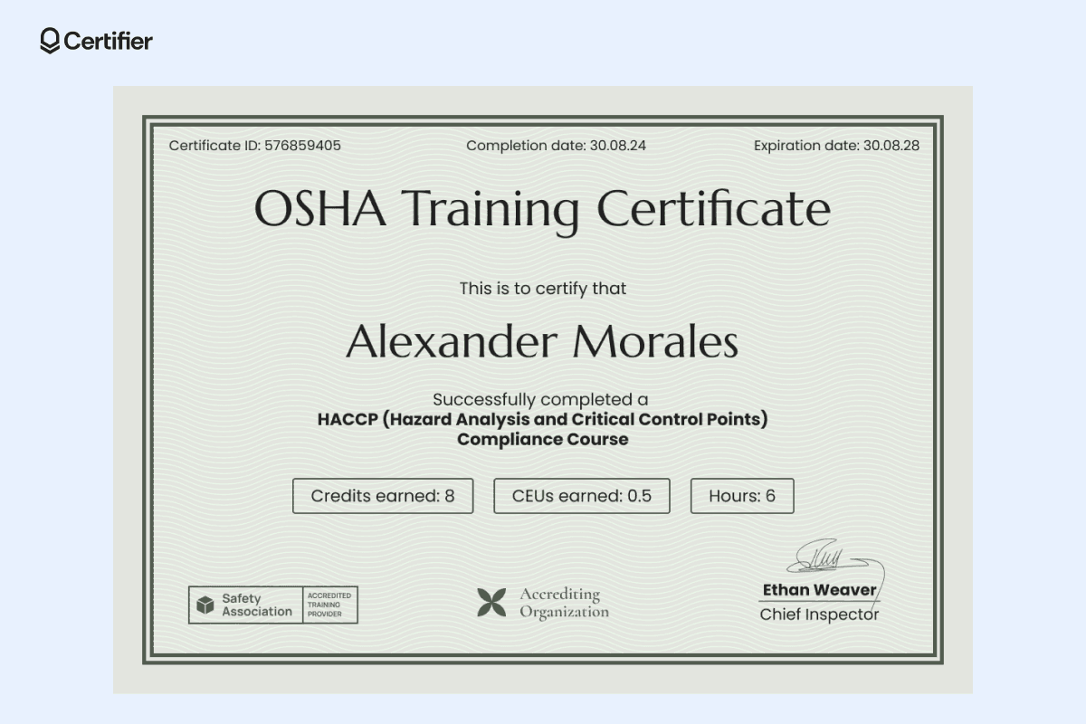 15 Safety Training Certificate Template Examples to Edit