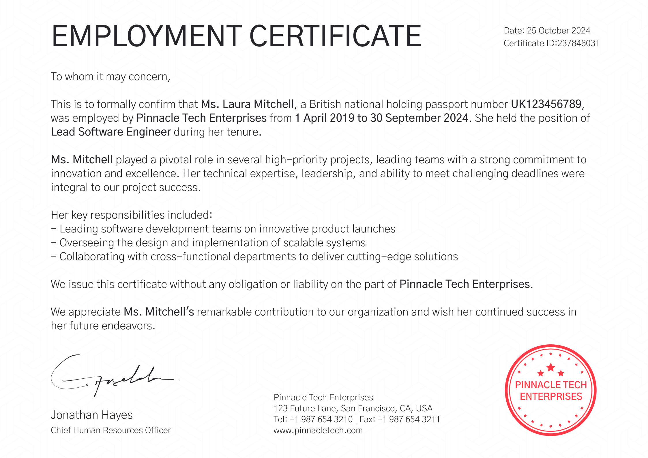 Employment Certificate Templates - Free to Customize & Download