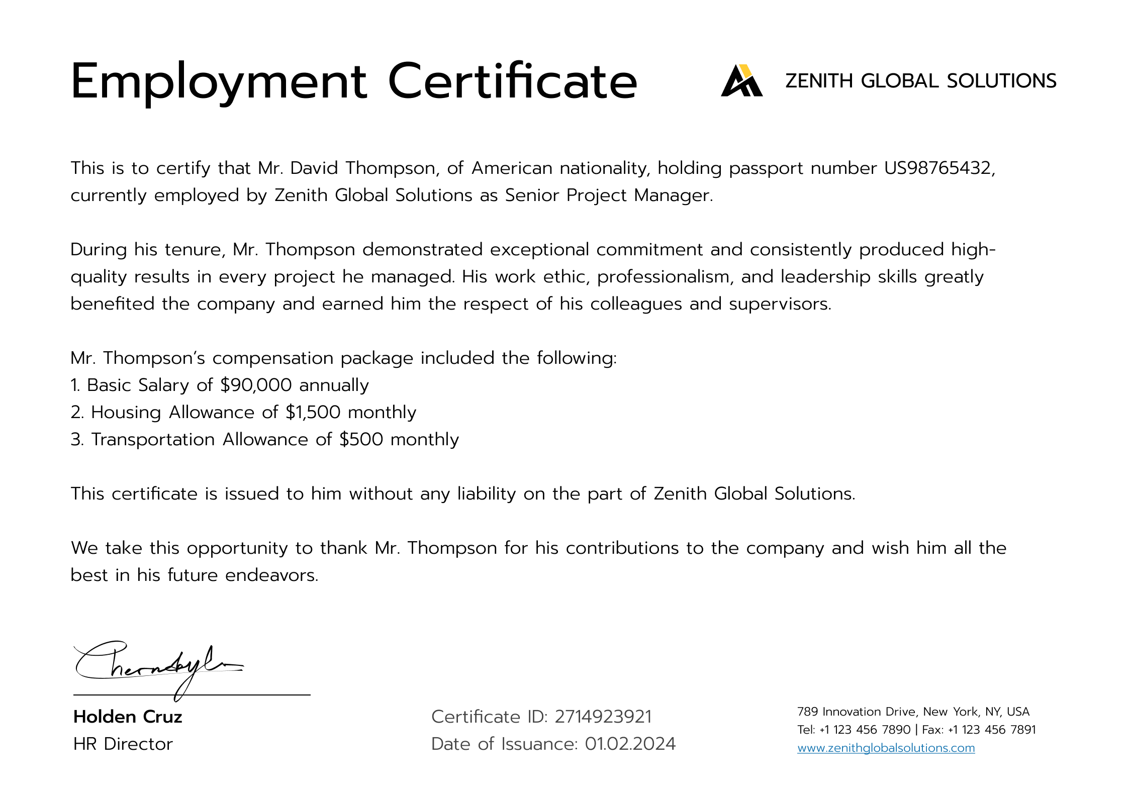 Employment Certificate Templates Free to Customize & Download