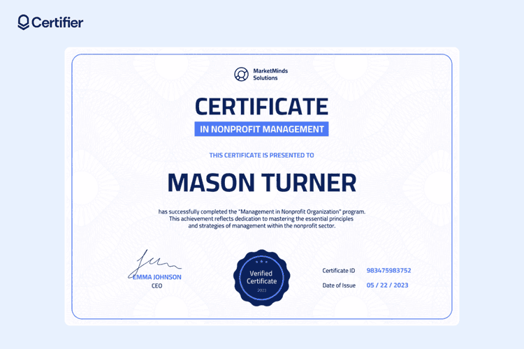13 Non-profit Certificate Templates to Customize