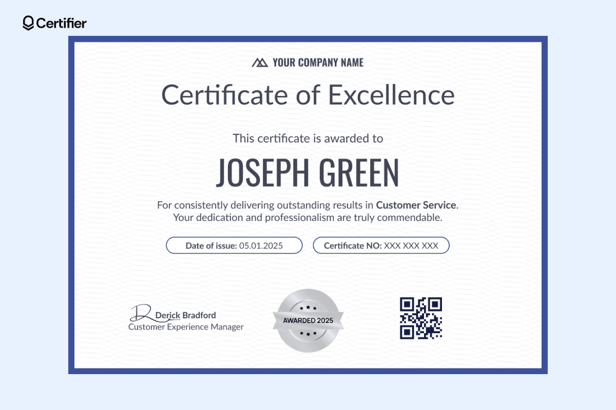 15 Certificate of Excellence Templates to Download