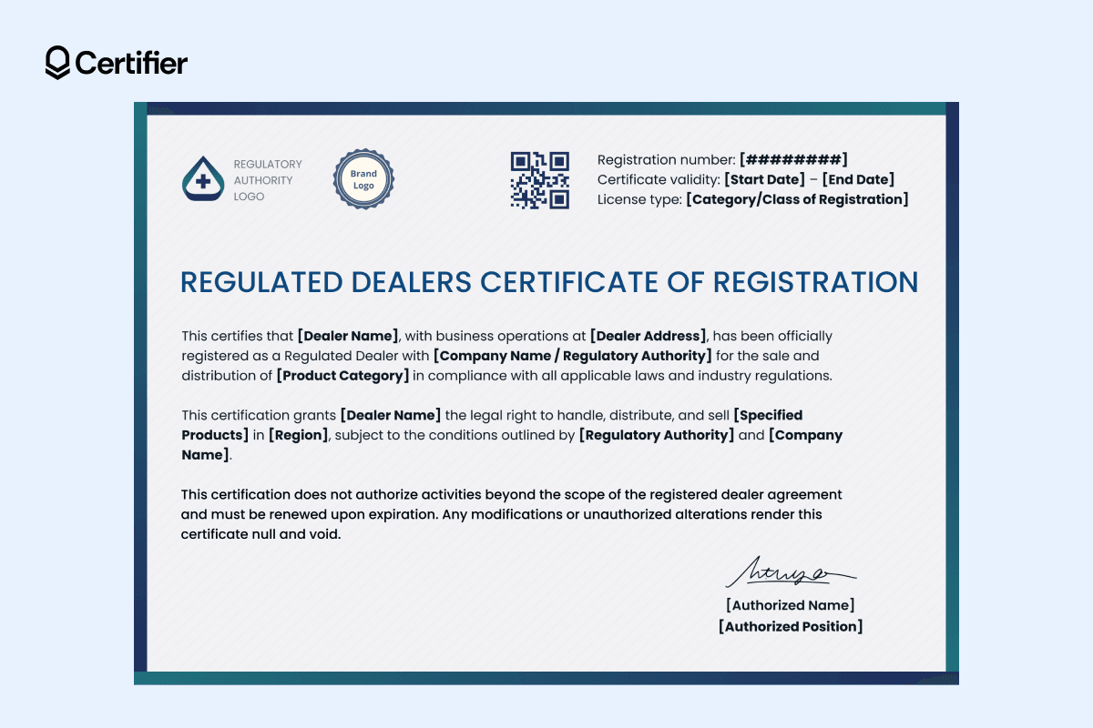15 Free Authorized Distributor Certificates to Customize 15 Free Authorized Distributor Certificates to Customize