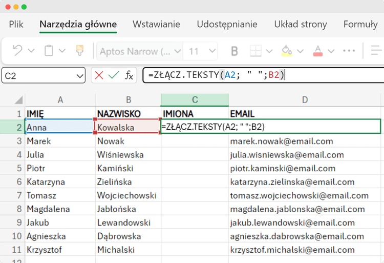 Jak Po czy Imi I Nazwisko W Excelu jak-po-czy-imi-i-nazwisko-w-excelu